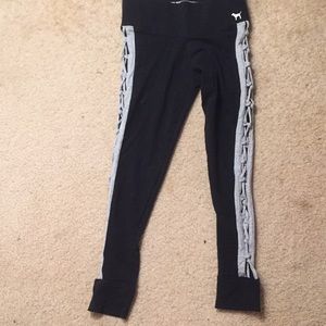 Pink leggings with open sides